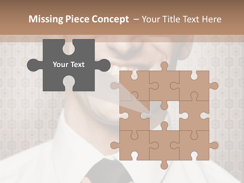 Head Background Hand PowerPoint Template