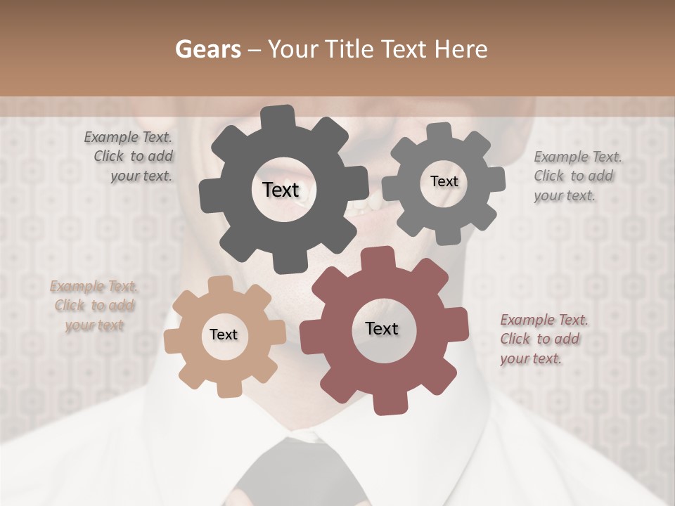 Head Background Hand PowerPoint Template