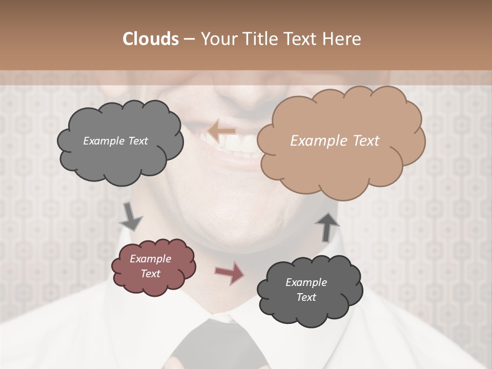 Head Background Hand PowerPoint Template