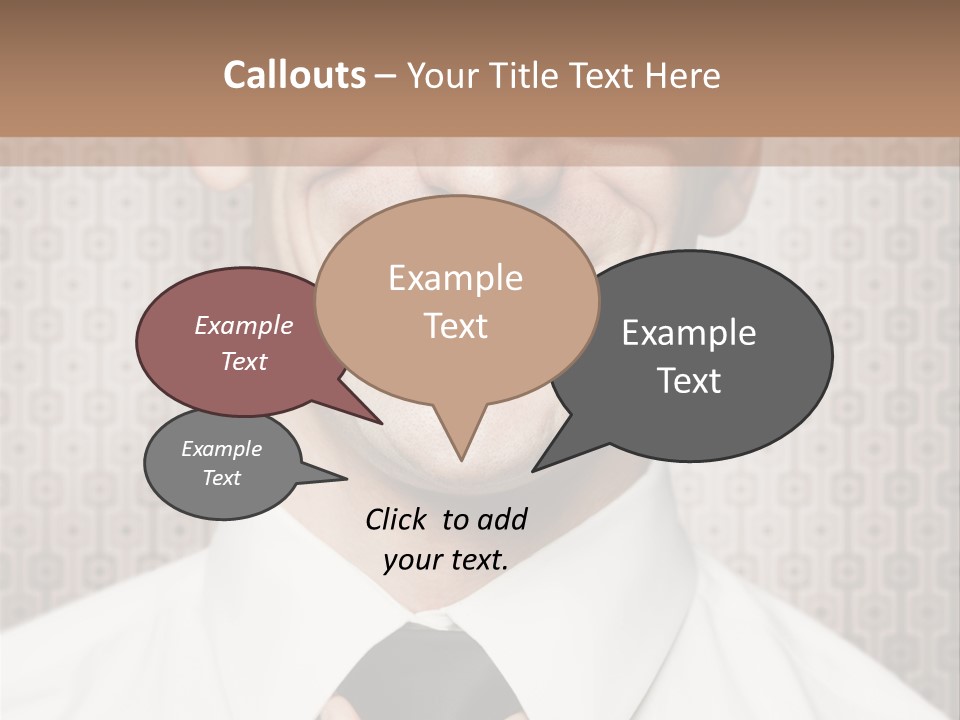 Head Background Hand PowerPoint Template