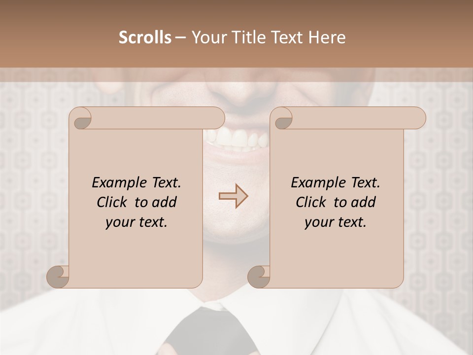 Head Background Hand PowerPoint Template