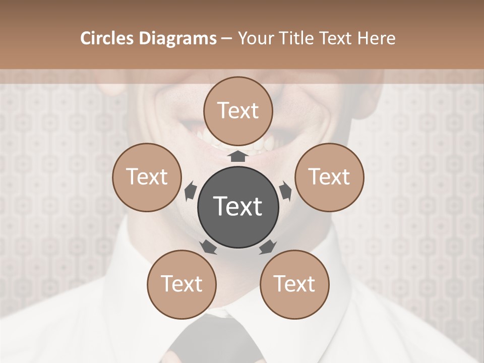 Head Background Hand PowerPoint Template