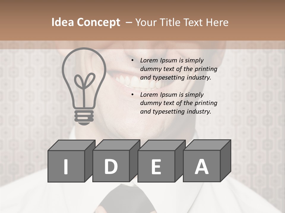 Head Background Hand PowerPoint Template