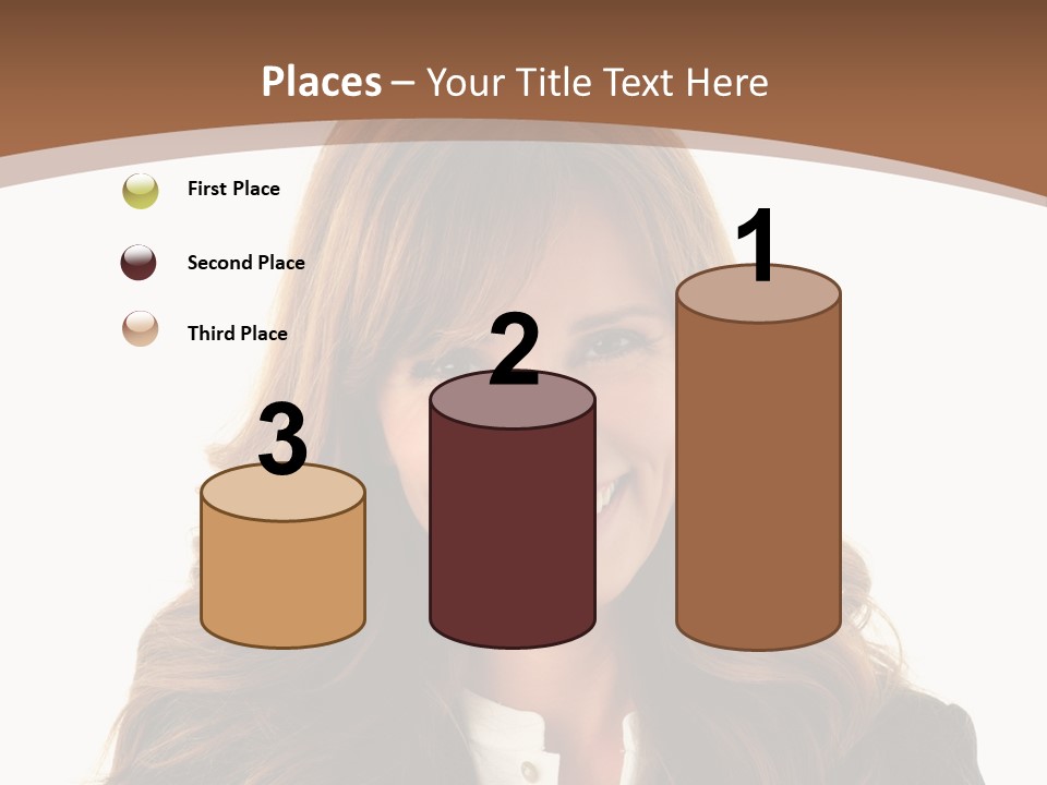 Cute White One Person PowerPoint Template