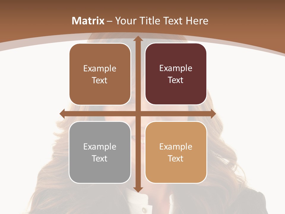 Cute White One Person PowerPoint Template