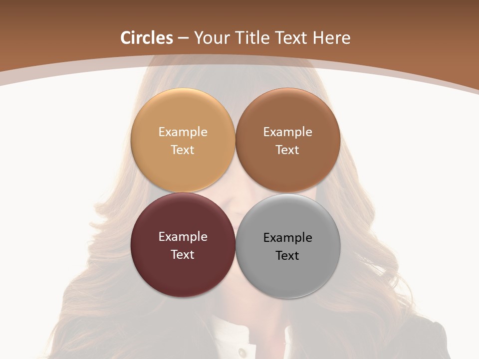 Cute White One Person PowerPoint Template