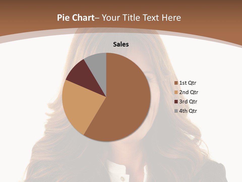Cute White One Person PowerPoint Template