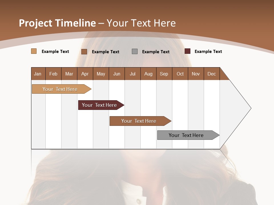 Cute White One Person PowerPoint Template