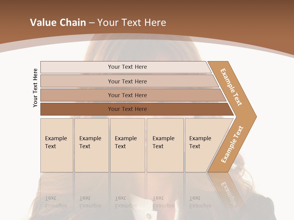 Cute White One Person PowerPoint Template