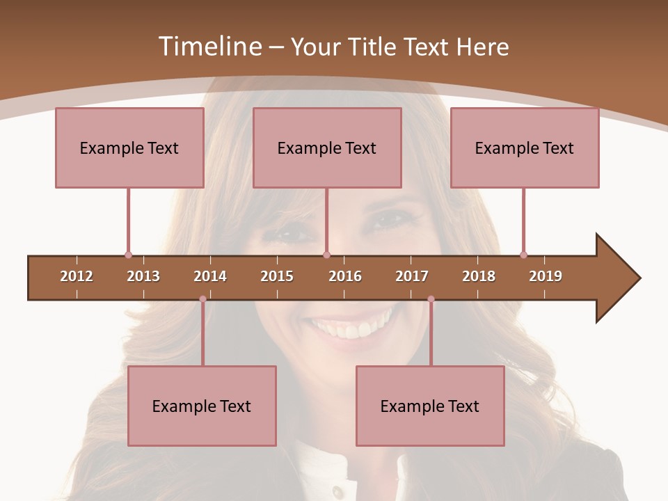 Cute White One Person PowerPoint Template