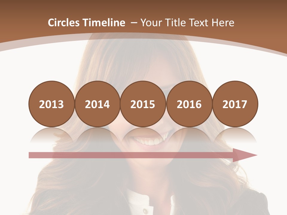 Cute White One Person PowerPoint Template