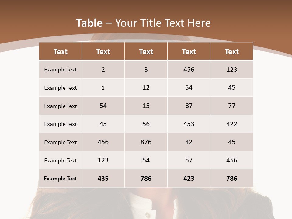 Cute White One Person PowerPoint Template