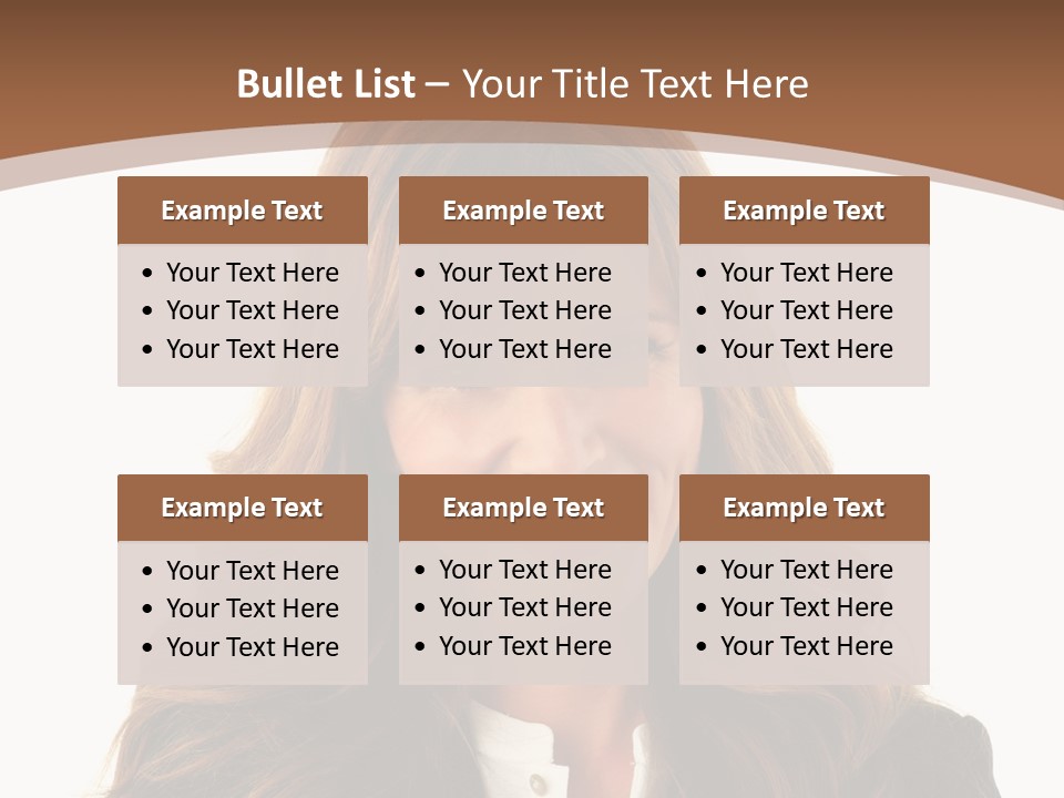 Cute White One Person PowerPoint Template