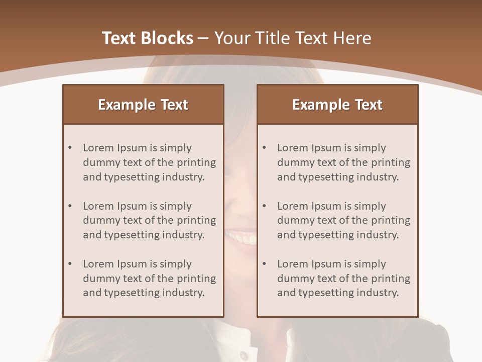 Cute White One Person PowerPoint Template