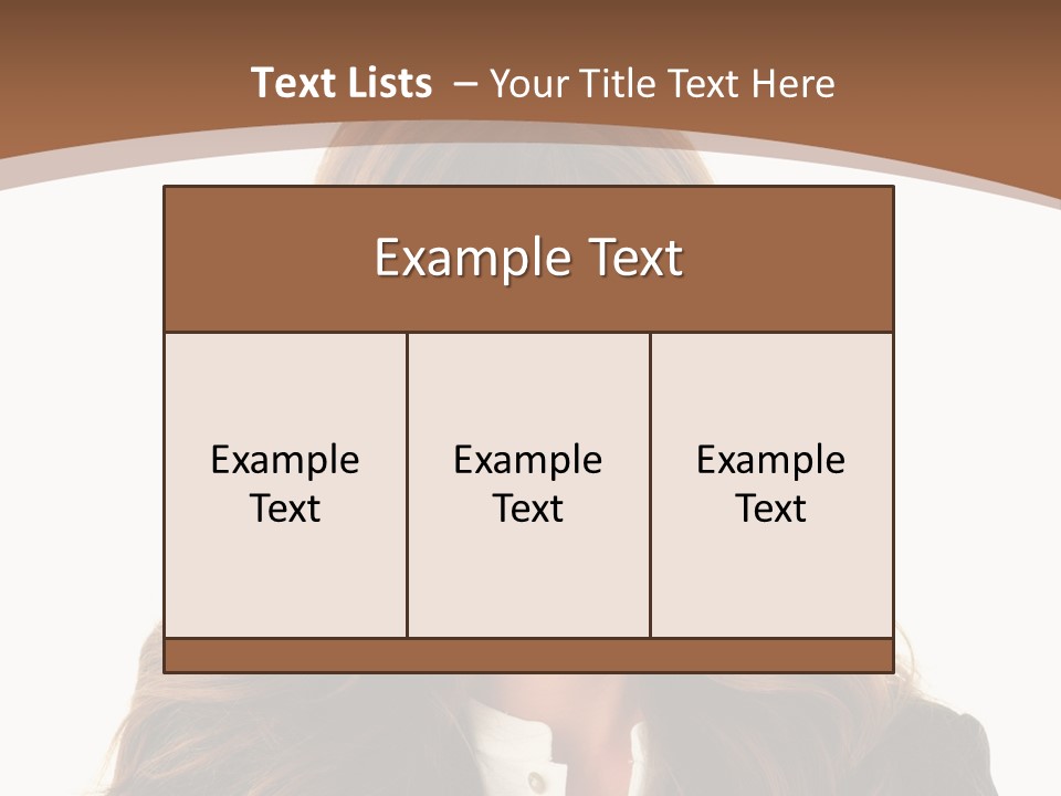 Cute White One Person PowerPoint Template