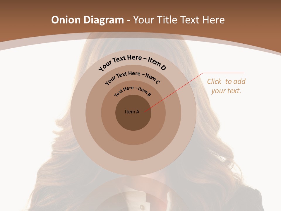 Cute White One Person PowerPoint Template