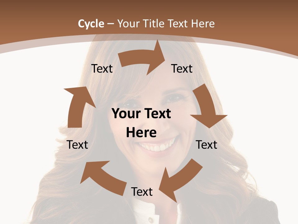 Cute White One Person PowerPoint Template