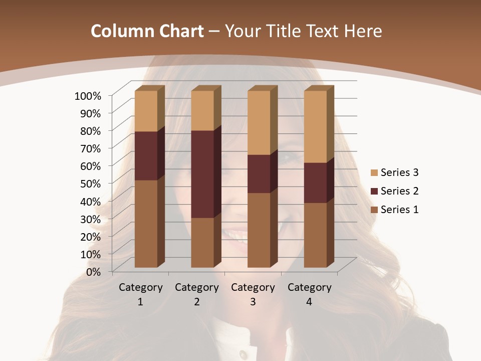 Cute White One Person PowerPoint Template