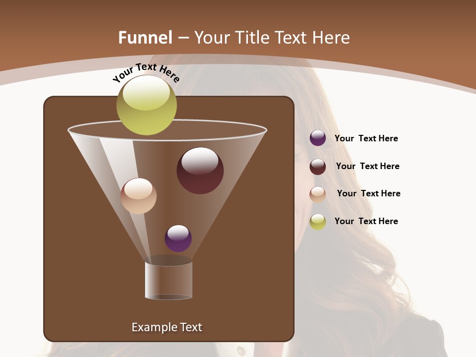 Cute White One Person PowerPoint Template