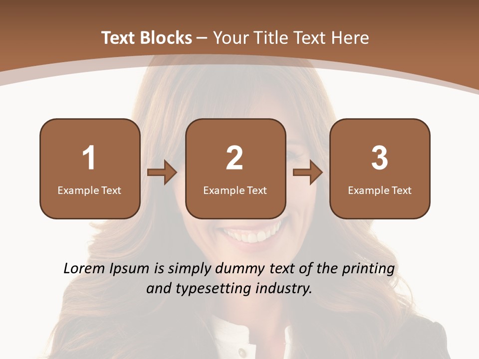 Cute White One Person PowerPoint Template