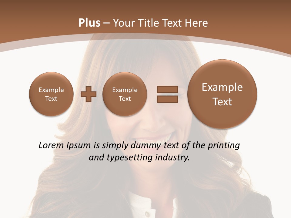 Cute White One Person PowerPoint Template