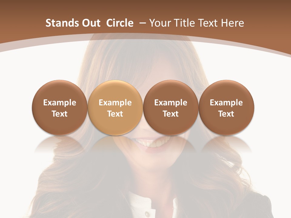 Cute White One Person PowerPoint Template