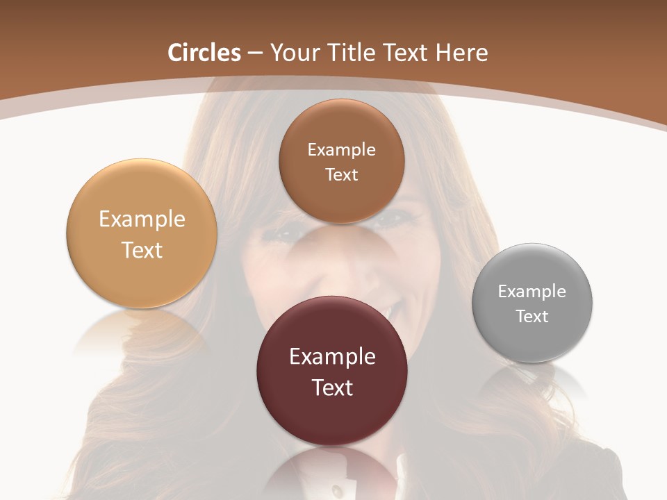 Cute White One Person PowerPoint Template