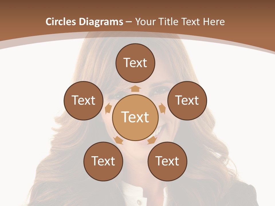 Cute White One Person PowerPoint Template