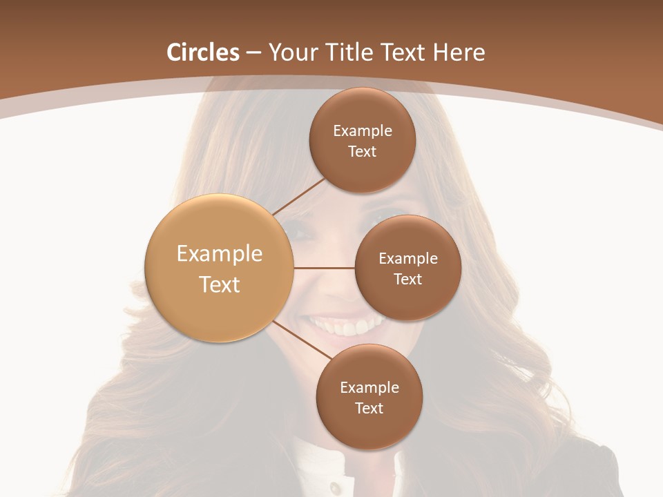 Cute White One Person PowerPoint Template