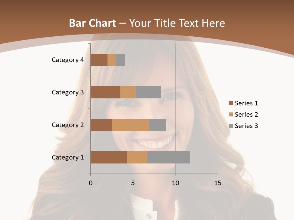 Cute White One Person PowerPoint Template