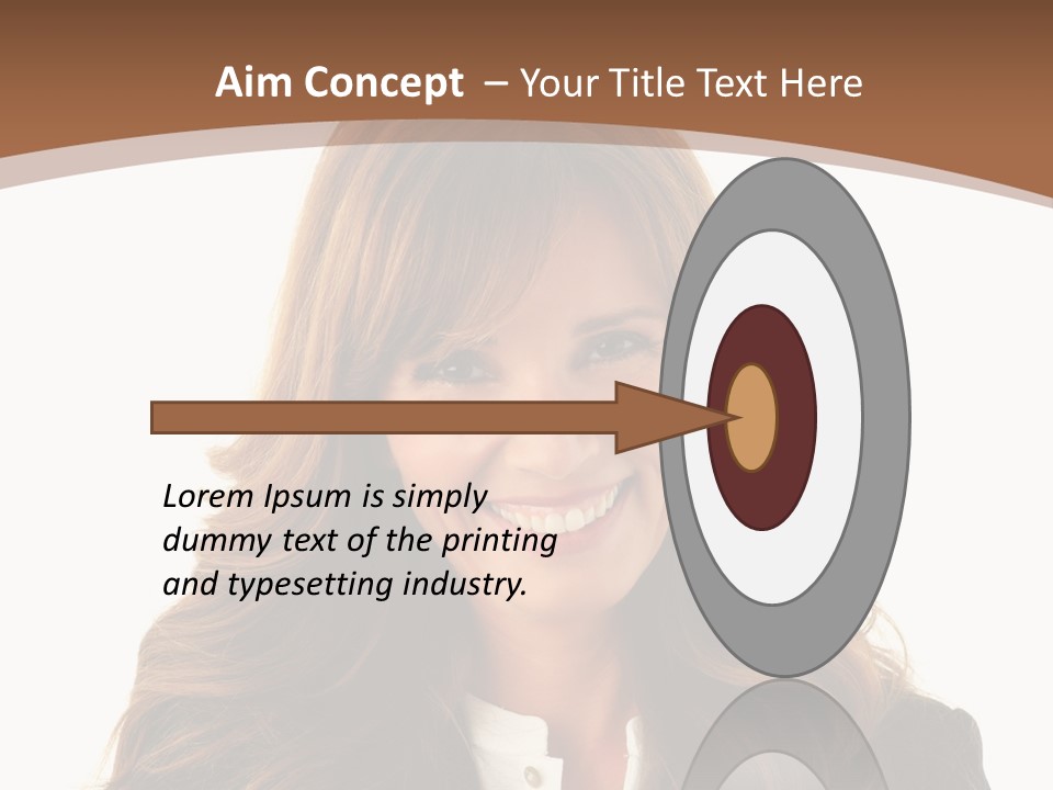 Cute White One Person PowerPoint Template