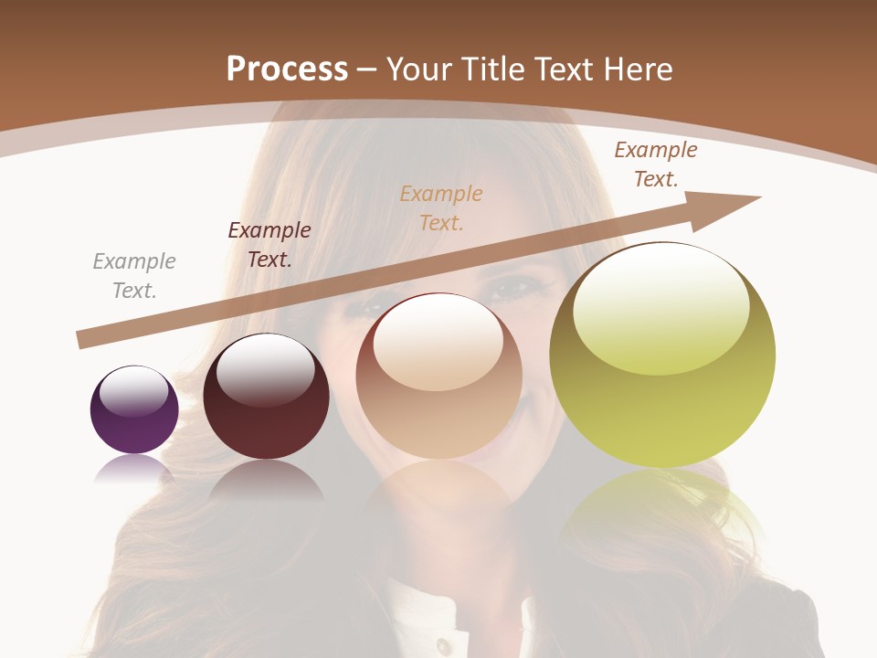 Cute White One Person PowerPoint Template