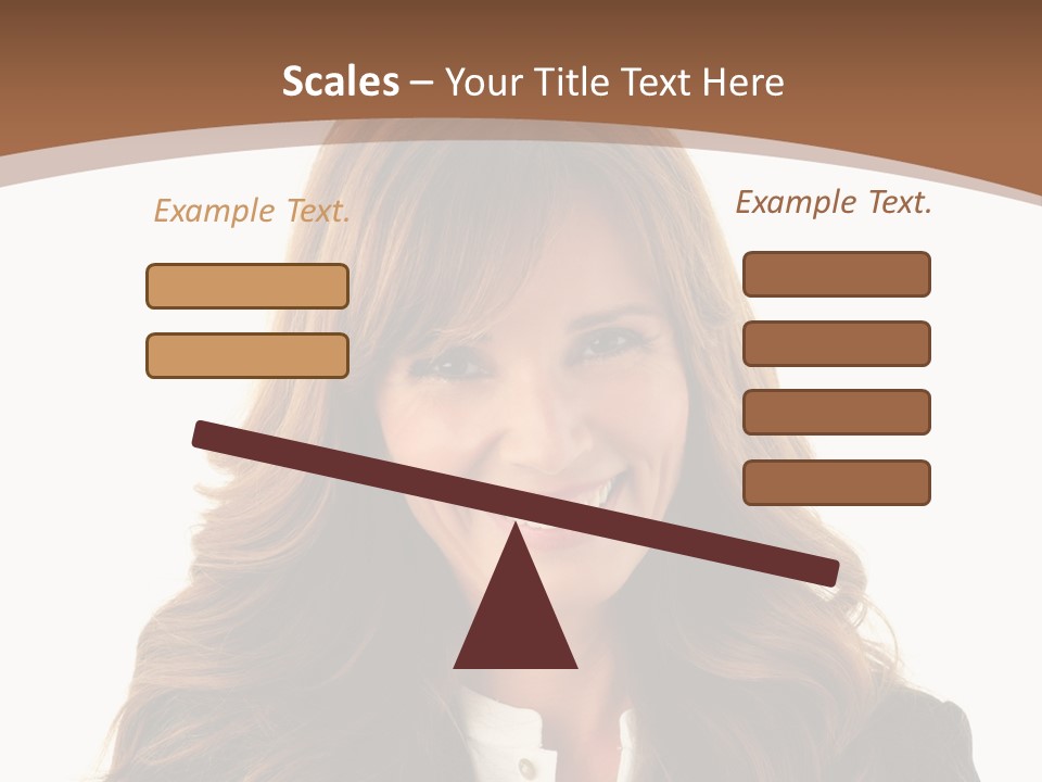 Cute White One Person PowerPoint Template