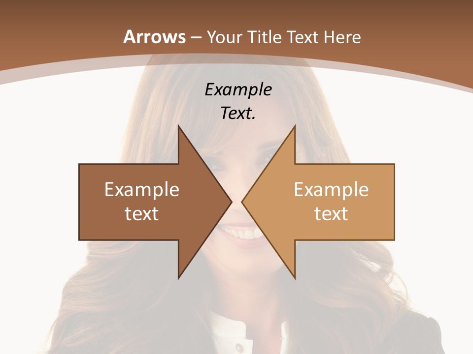 Cute White One Person PowerPoint Template