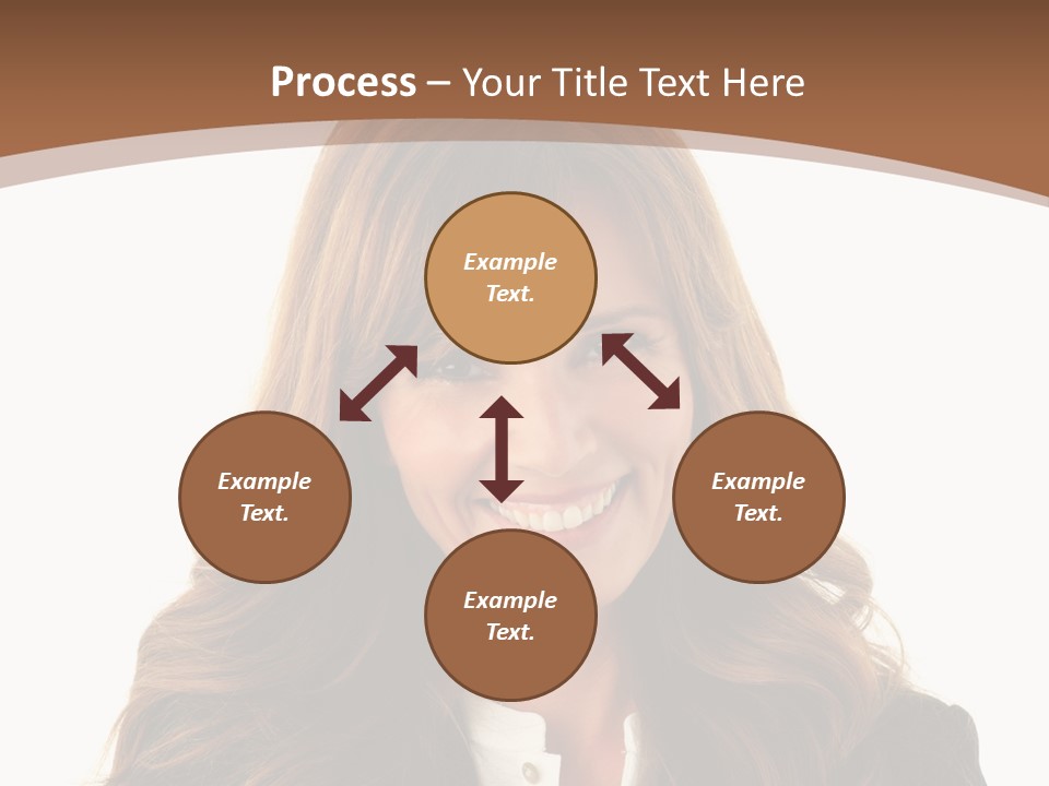 Cute White One Person PowerPoint Template