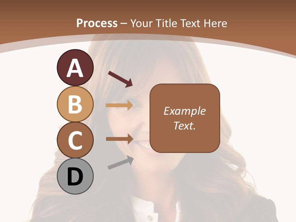 Cute White One Person PowerPoint Template