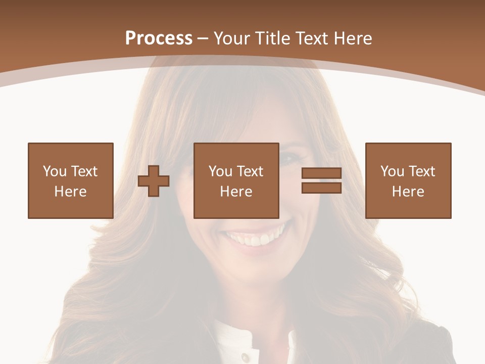 Cute White One Person PowerPoint Template