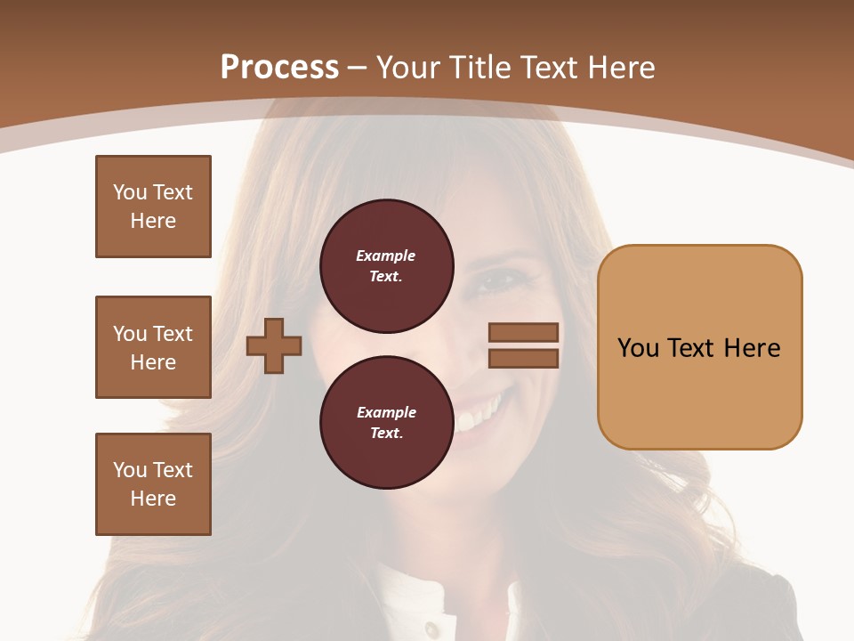 Cute White One Person PowerPoint Template