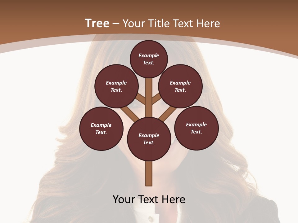 Cute White One Person PowerPoint Template