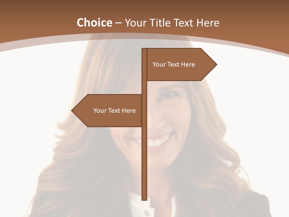 Cute White One Person PowerPoint Template