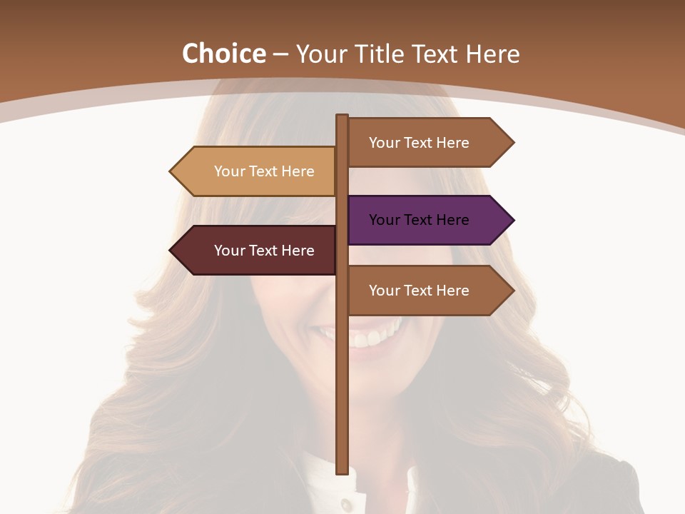 Cute White One Person PowerPoint Template