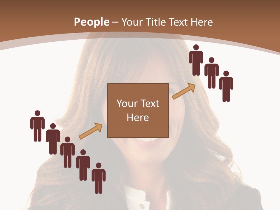 Cute White One Person PowerPoint Template