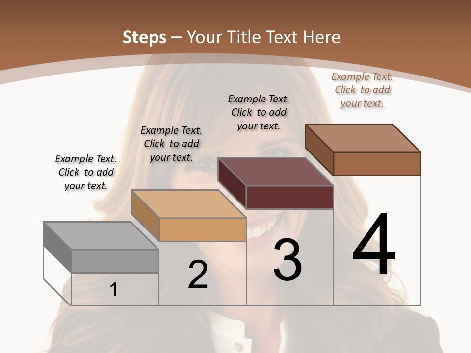 Cute White One Person PowerPoint Template