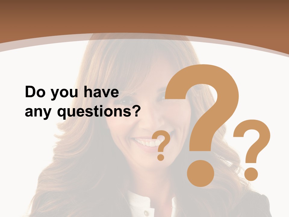 Cute White One Person PowerPoint Template