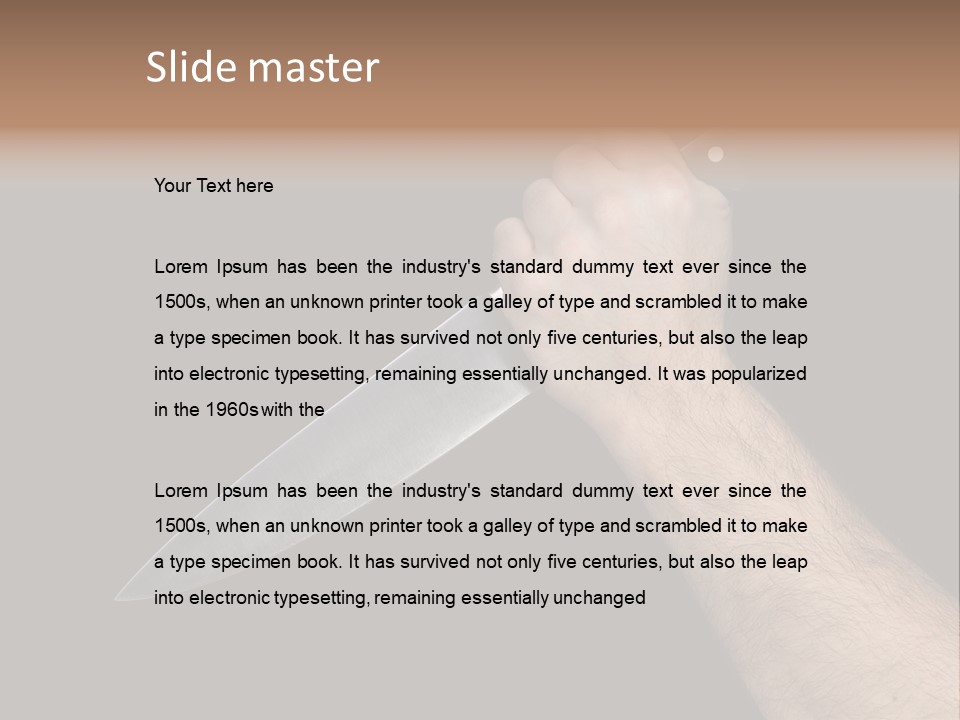 Deadly Arm Lethal PowerPoint Template