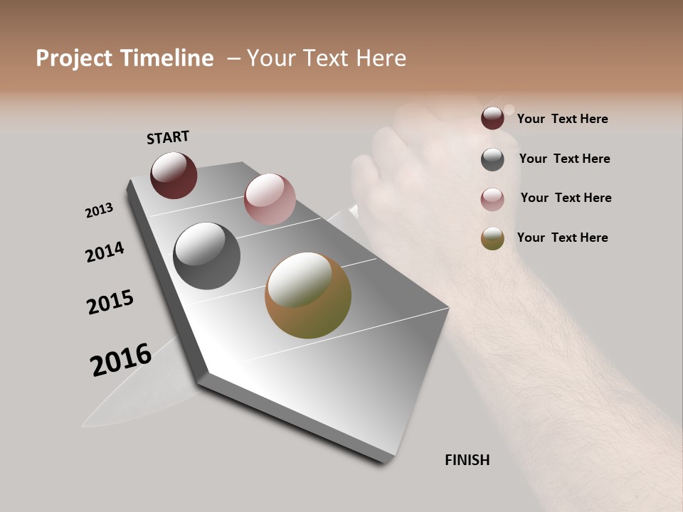 Deadly Arm Lethal PowerPoint Template