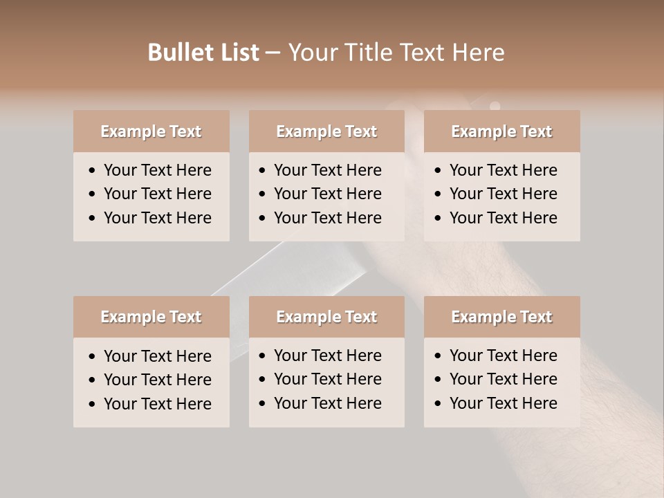 Deadly Arm Lethal PowerPoint Template
