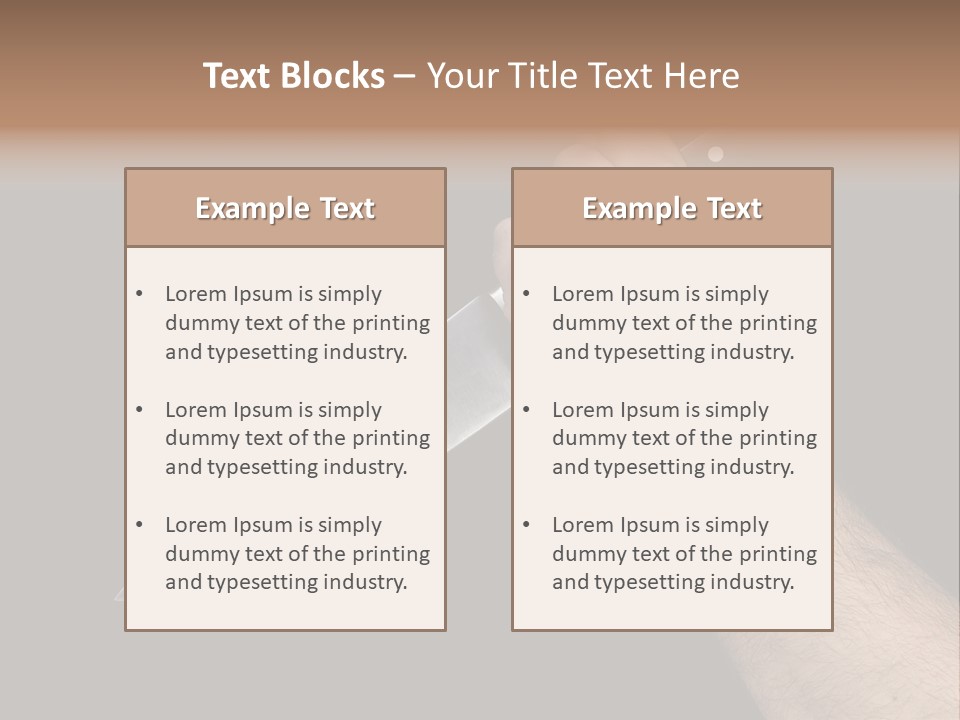 Deadly Arm Lethal PowerPoint Template