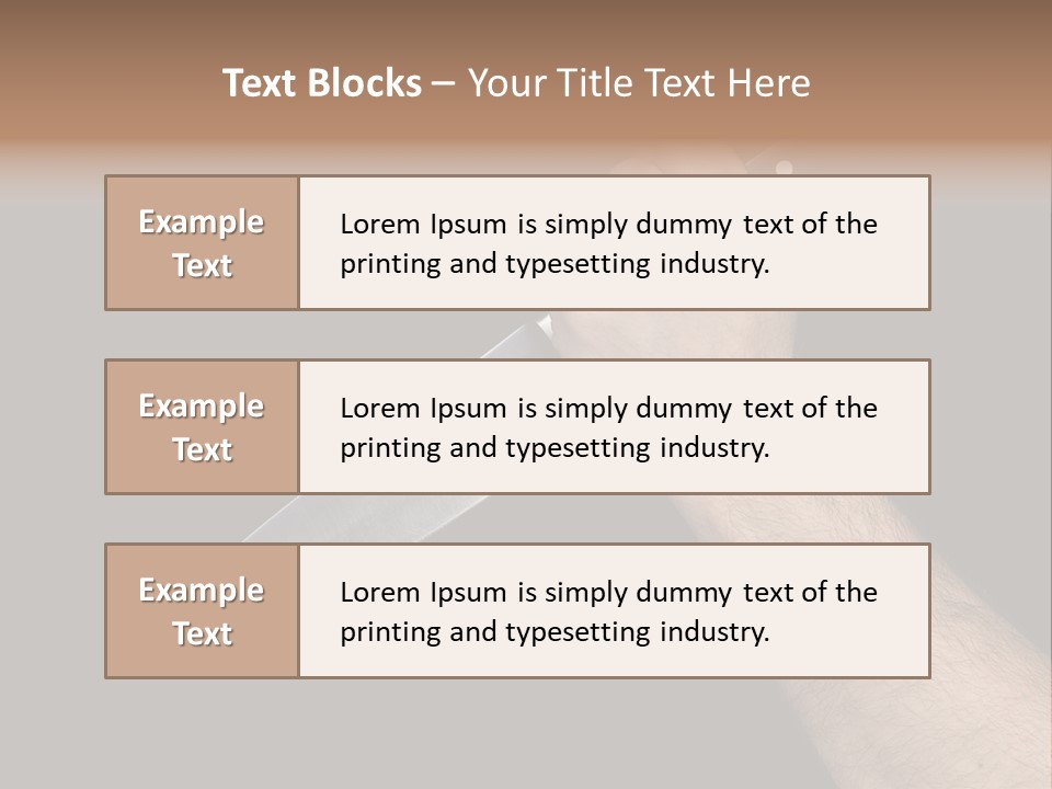 Deadly Arm Lethal PowerPoint Template
