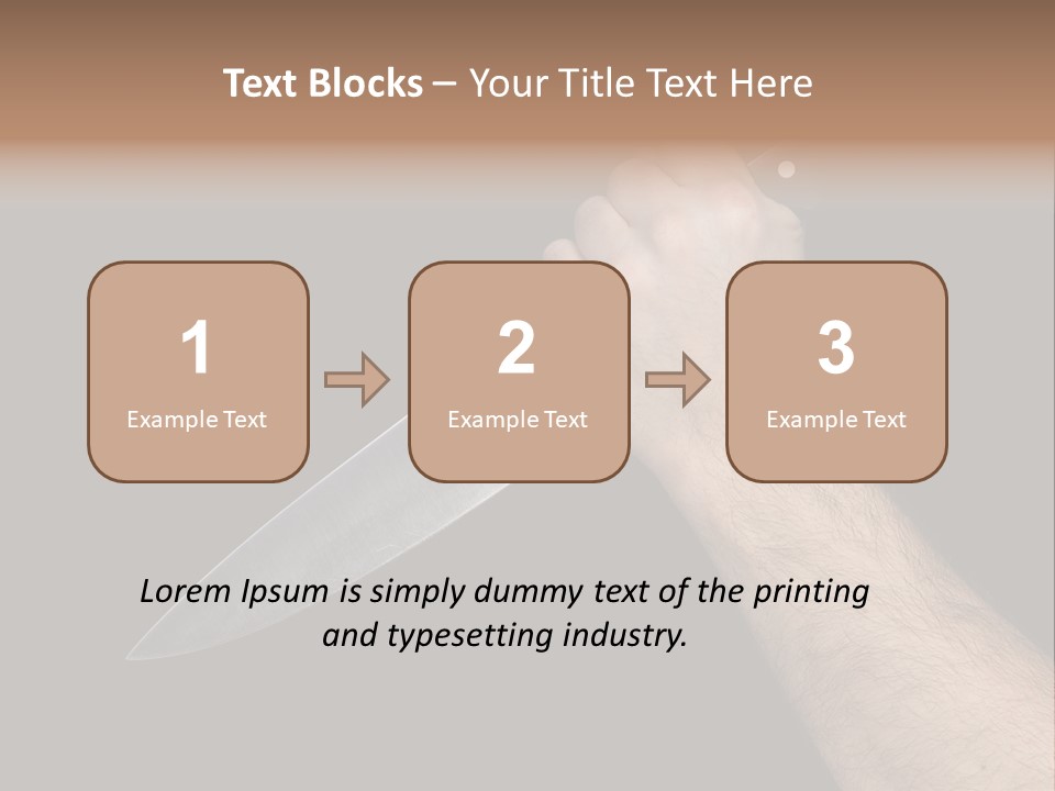 Deadly Arm Lethal PowerPoint Template
